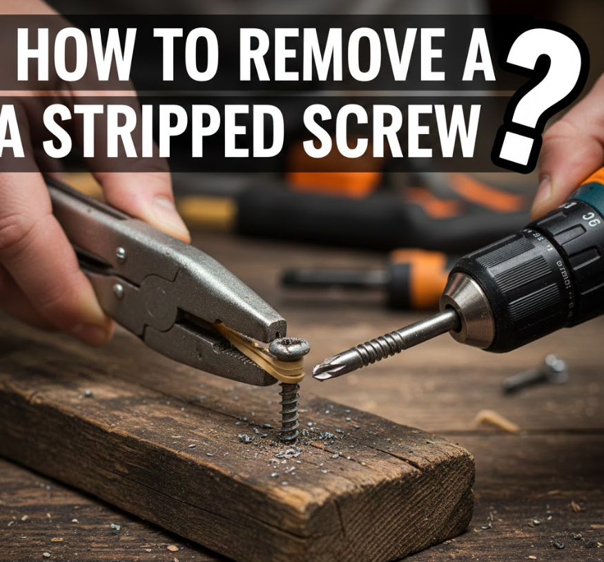 how to remove a stripped screw