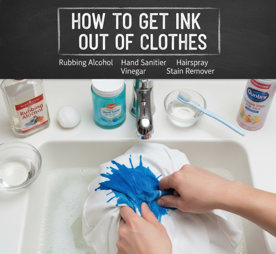 how to get ink out of clothes