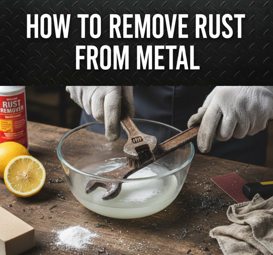 how to remove rust from metal​
